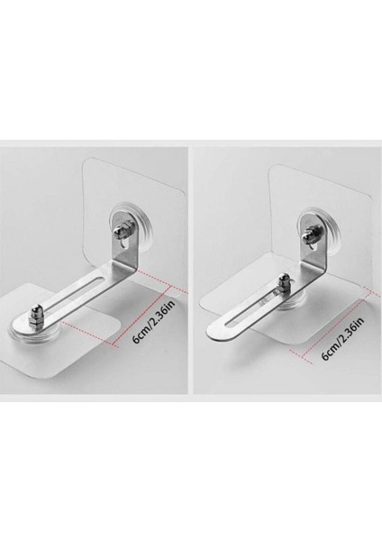 Luxury Şeffaf Mobilya Sabitleme Tutma Aparatı Dolap Eşya Sabitleyici Kilit Özellikli Yapışkanlı Tutucu 1 Adet fırsatları