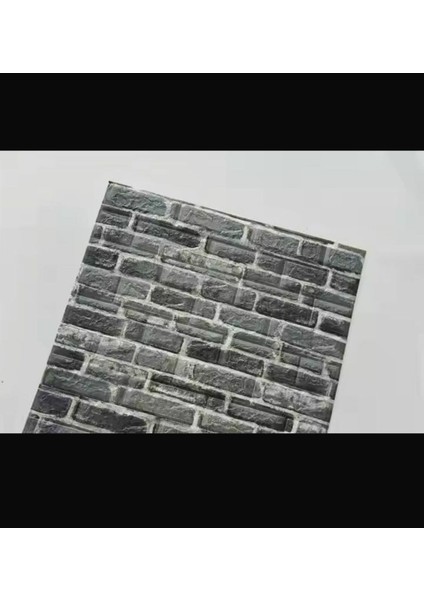 Luxury Kendinden Yapışkanlı 70X77CM 0.54M2 Duvar Kağıdı Köpük Paneli 3D Boyutlu Tuğla Desen Petrol Mavisi 1 Adet