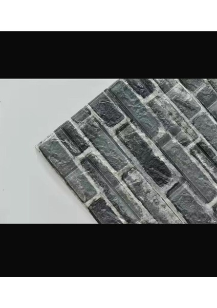 Luxury Kendinden Yapışkanlı 70X77CM 0.54M2 Duvar Kağıdı Köpük Paneli 3D Boyutlu Tuğla Desen Petrol Mavisi 1 Adet