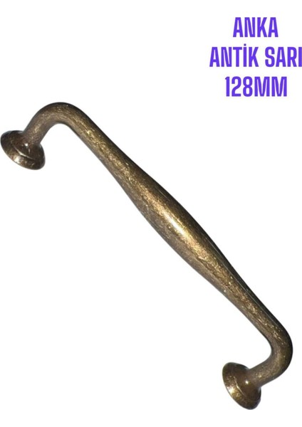 Luxury Anka Alüminyum Dolap Çekmece Kulpu 1 Adet Metal (Vidalar Dahil) 1 Adet