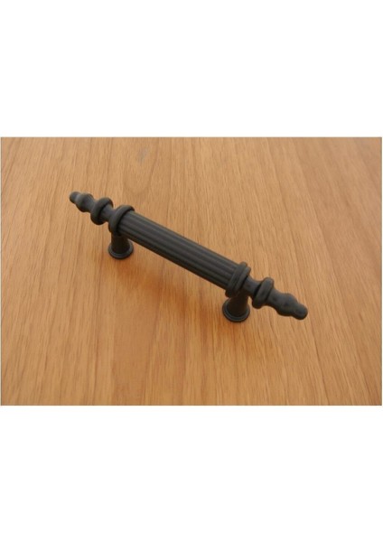Luxury Elmas Kulp Mat Siyah 64 mm Dolap Vestiyer 1 Adet