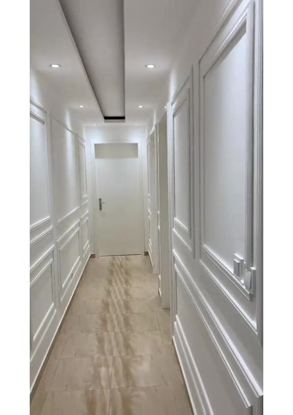 Luxury Boyanabilir Dekoratif Hazır Kesimli Antre ve Koridor Çerçevesi 2,5 cm Çıta 1 Adet