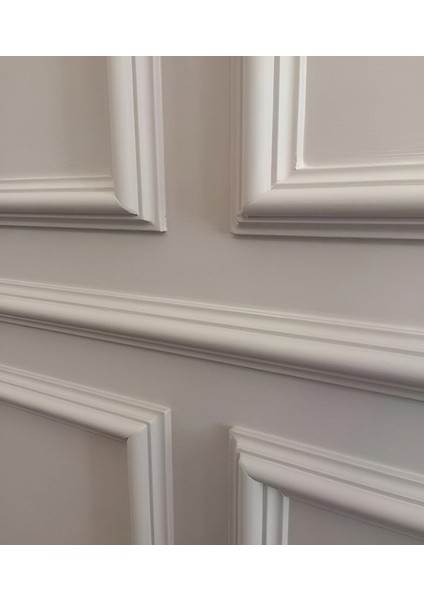 Luxury Boyanabilir Dekoratif Hazır Kesimli Antre ve Koridor Çerçevesi 2,5 cm Çıta 1 Adet