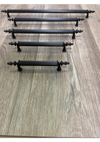 Luxury Mat Siyah Kulp 224 mm Metal Rustik (1120-85-224-053) 1 Adet