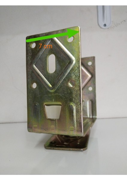 Luxury Pergule 8-13 cm Arası Ayarlı 2.5 mm Pergula Kamelya Sundurma Ayak Ahşap Metal Direkler Için 1 Adet