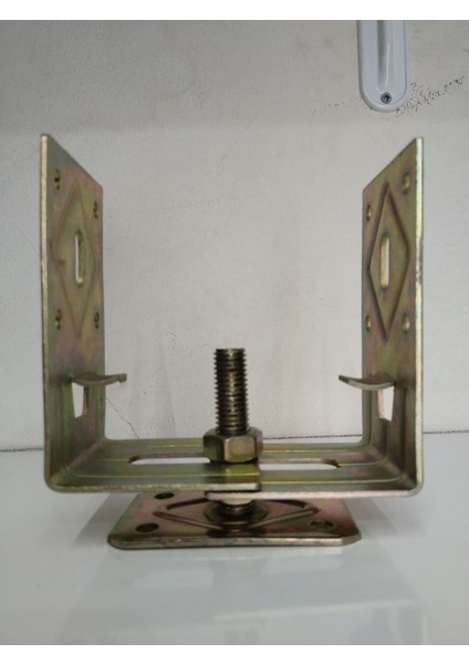 Luxury Pergule 8-13 cm Arası Ayarlı 2.5 mm Pergula Kamelya Sundurma Ayak Ahşap Metal Direkler Için 1 Adet