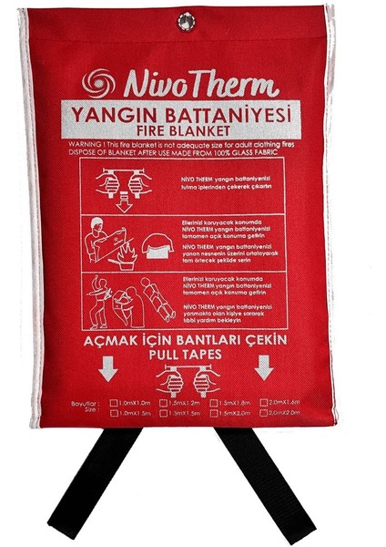 Luxury Yangın Battaniyesi 100X100CM 1 Adet