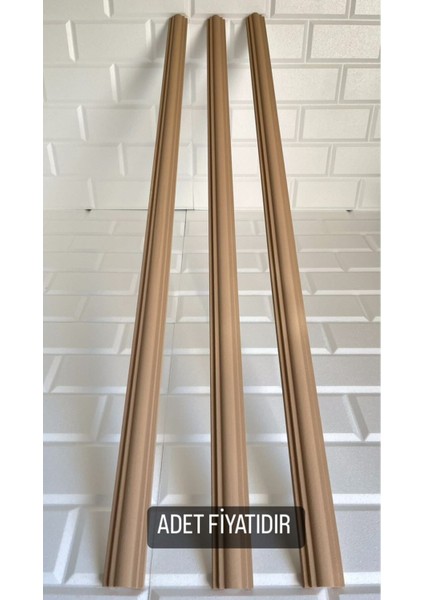 Luxury Mocha Mtb Avm Duvar Çıtası Dekoratif Kendinden Yapışkanlı Stropiyer 4cm 100 cm 1 Adet