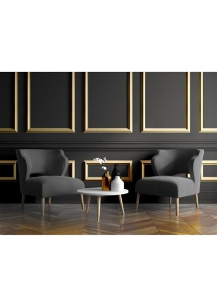 Luxury Mocha Mtb Avm Duvar Çıtası Dekoratif Kendinden Yapışkanlı Stropiyer 4cm 100 cm 1 Adet