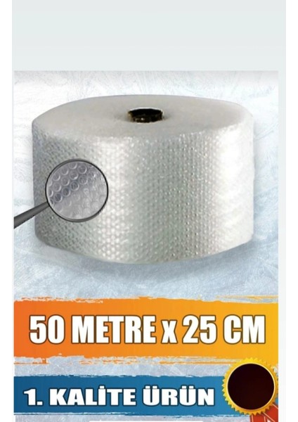 Luxury Ibyo Balonlu Naylon 1 .sınıf Balonlu Poşet Patpat Havalı Naylon Ambalaj Paket Pat Pat -25CMX 50METRE 1 Adet