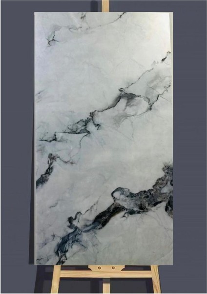 Luxury Kendinden Yapışkanlı Esnek Köpük Gri Desenli Pvc Panel 30X60CM Banyo Wc Mutfak (1 Adet 0,18M²) 1 Adet
