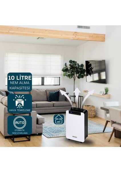 Luxury KT10-A Nem Alma ve Hava Temizleme Cihazı 1 Adet