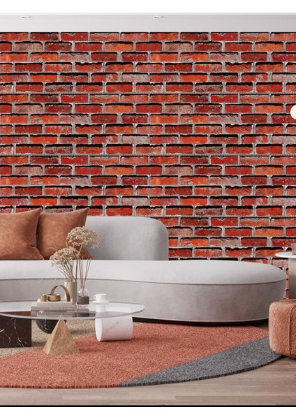 Luxury Dekor Tuğla Desenli Strafor Köpük Duvar Kaplama Paneli 3 Boyutlu 207-113 1 Adet