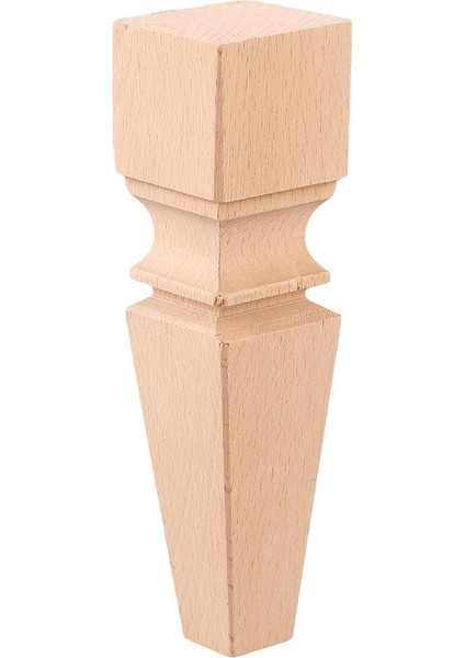 Luxury Torna Ahşap Ayak Komidin Dresuar Koltuk Ayağı Desenli 5X5X20 cm 1 Adet