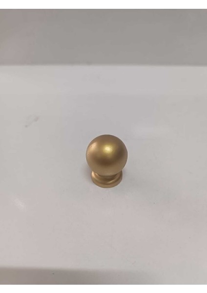Luxury Misket 25 mm Mat Gold Düğme Mobilya Dolap Vestiyer Kulp Misket- Mat Altın 1 Adet