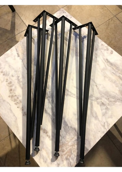 Luxury 4'lü Metal Masa Ayağı Boru 72 cm Masa Ayakları,çalışma Masası,mutfak Masası,mobilya Ayakları 1 Adet