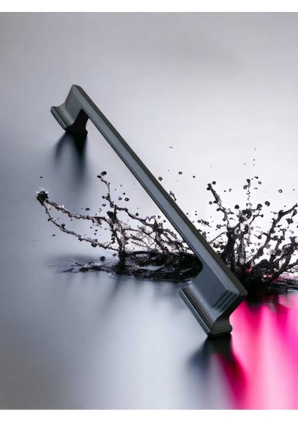 Luxury 1. Sınıf Metal Kulp 160 mm ( 16 cm ) ve 192 mm (19.2 cm ) Mat Siyah Mobilya , Mutfak, Çekmece ,kulpu 1 Adet