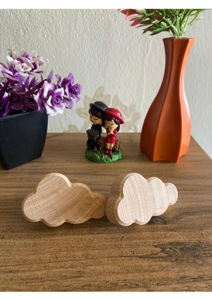 Luxury Bulut Kulp Şık Çocuk Odası Kulpu Dolap Kulpu Ahşap Kulp ( Çift ) 1 Adet