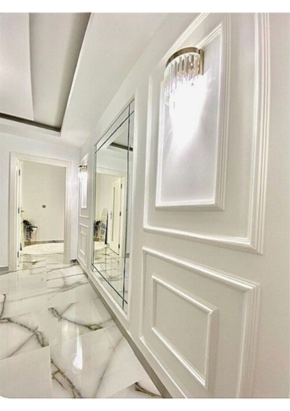 Luxury Dekoratif Boyanabilir Poliüretan Duvar Çıtası- (2'li Koridor Çerçevesi -4 cm ve 2.5 cm -Duvar Süsü) 1 Adet