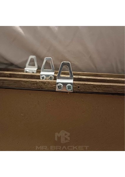 Luxury 10 Ad Tablo Kancası Kıvrık Model - Metal Çerçeve Askısı Aparatı - Vidalı Fotoğraf Resim Asma Kancası 1 Adet modelleri