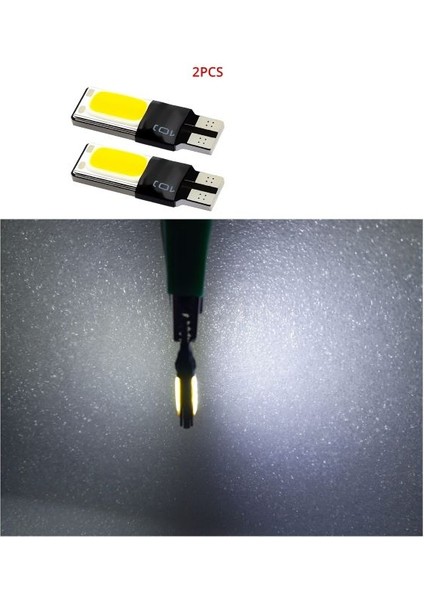 ( 2 x Adet ) 1 Takım LED T10 Dipsiz Ampul 24V Canbus Cob Whıte ( Cob LED Canbus Beyaz )