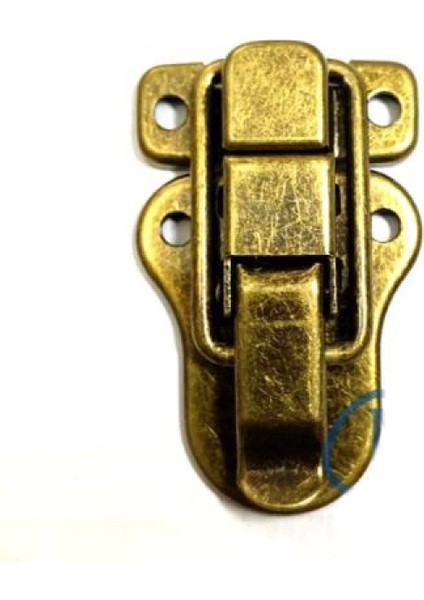 Sandık, Kutu Klipsi, Ön Kilidi - 48X30MM, Antik, 100 Adet