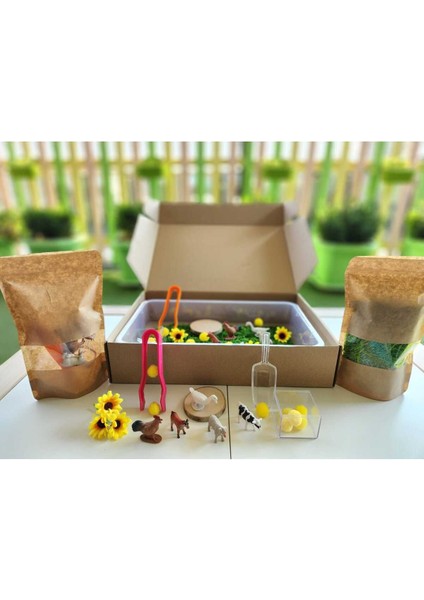 Luxury Çiftlik Hayvanları Temalı Duyusal Oyun Seti (2-5 Yaş) - Montessori Oyuncak 1 Adet
