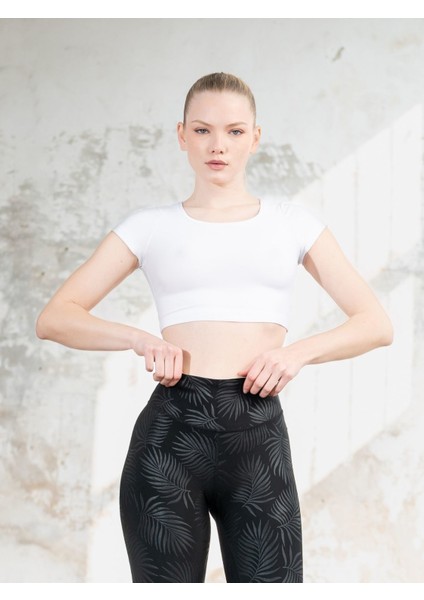 Kısa Kollu Spor Crop Tişört fırsatları