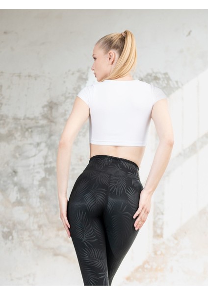 Kısa Kollu Spor Crop Tişört indirimleri