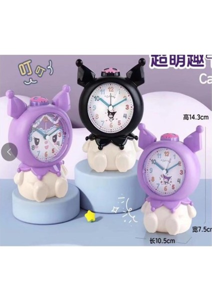 Sevimli Karikatür Kuromi Çocuklar Için Masaüstü Çalar Saat (Siyah) fiyatları