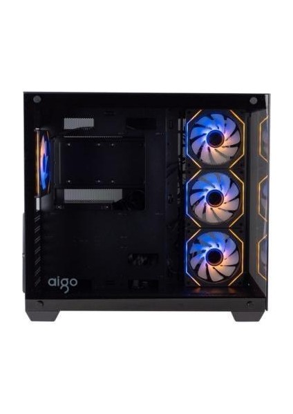 Luxury 4X12 Argb 750W 80+ Bronze Cam Akvaryum Kasa