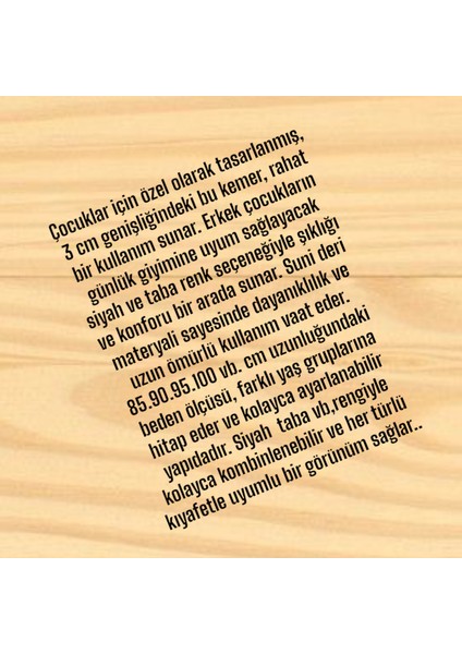 Çocuk Kemer