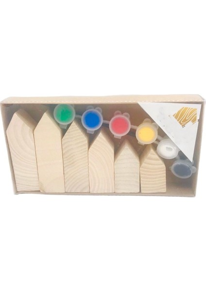 13 Parça Dekoratif Peg Evler Boyama S fiyatları