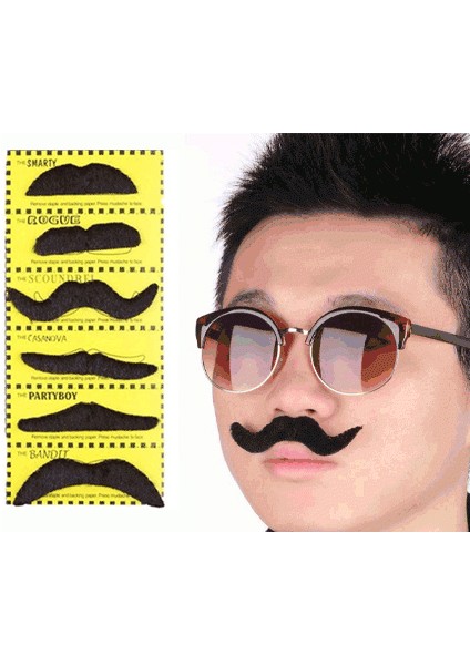 Takma Bıyık S (6 Adet)