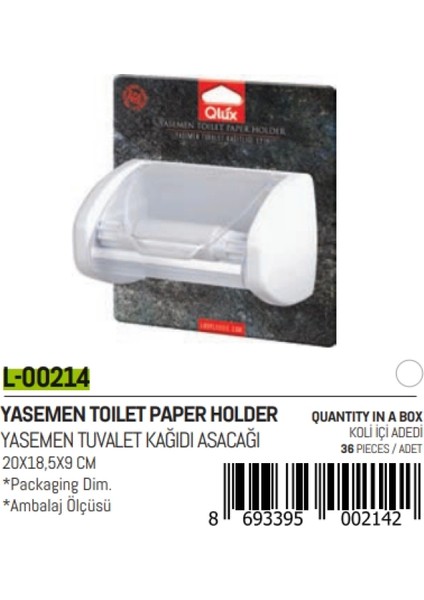 Yasemen Kapaklı Wc Kağıtlık (4887)