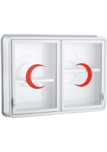 Cam 2 Kapaklı Ecza Dolabı 35X49X10 cm (4887)