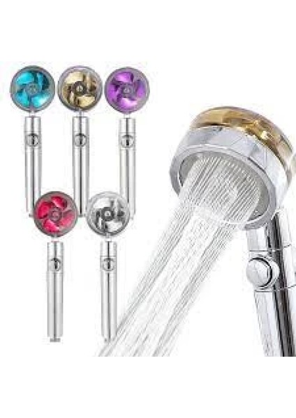 Pervaneli Duş Başlığı 360 Derece Dönebilen Aç Kapa Su Tasarruflu (4887) modelleri