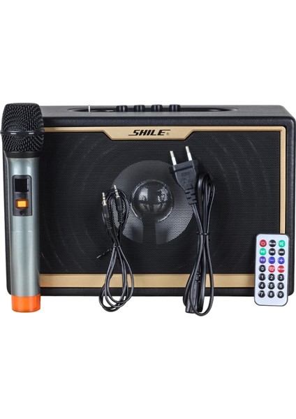 Sd-1 El Mikrofonlu Kumandalı Usb+Sd+Bt Seyyar Portatif Anfi (4887)