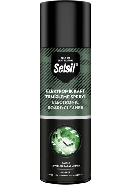Selsil Elektronik Kart Temizleme Spreyi 500ML Yağsız - Devrelere Zarar Vermez (4887)