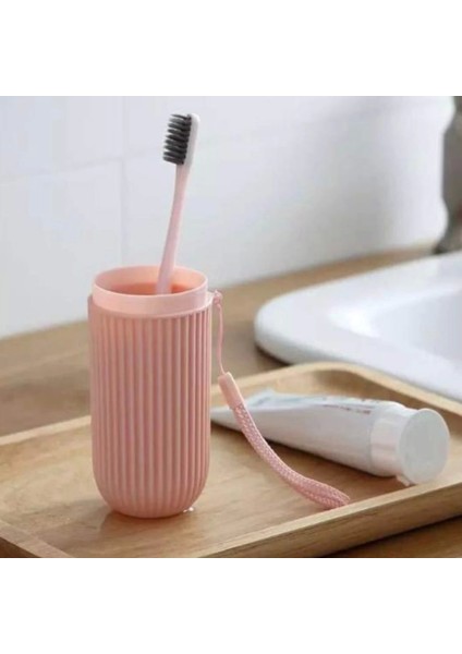 Seyahat Tipi Plastik Diş Fırçası Gözlük Kalem Fırça Erzak Saklama Kabı Düzenleme Kalemlik (4887)