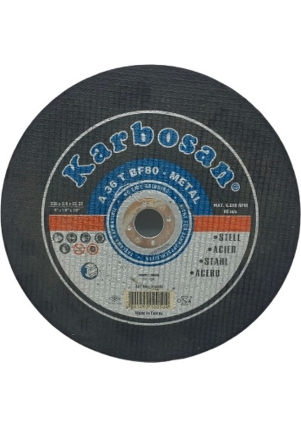 Metal Kesici Disk 230MMX3.0X22 (4887)