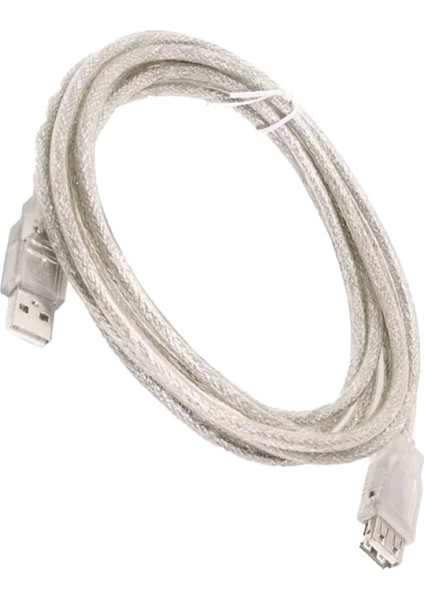USB Uzatma Kablo 47 cm Şeffaf (4887)