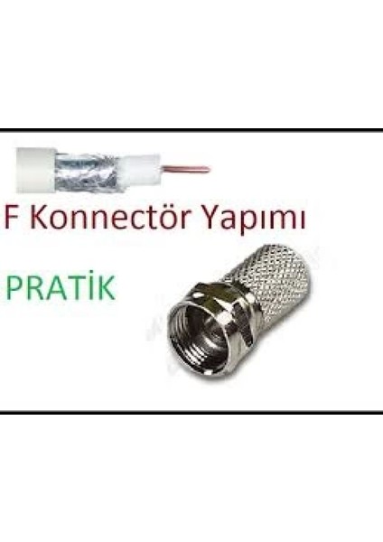 Ef Vida 50 Parça Uydu Konnektör Rg-6-F (4887)