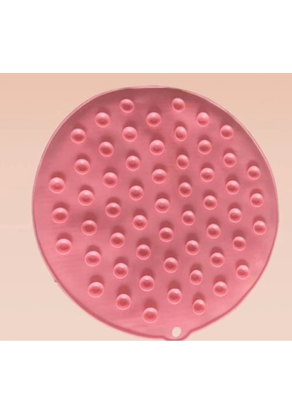 Pratik Yuvarlak Vantuzlu Banyo Sırt Kese Matı 26 cm
