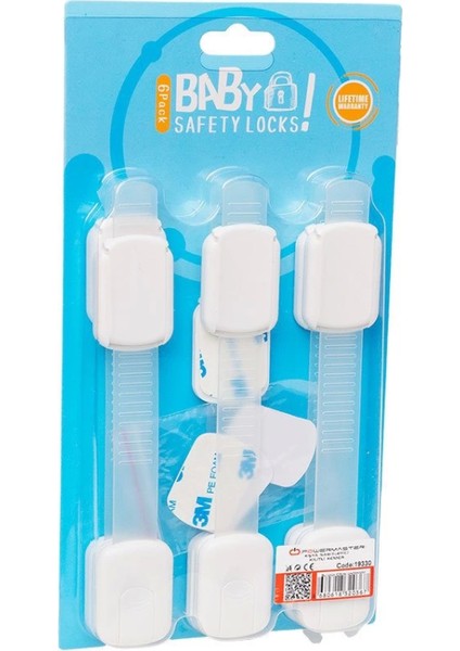 Dolap ve Çekmece Kilitli Kemer 6lı Set (4887)