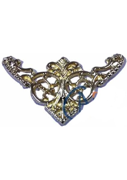 Dekoratif Köşe Süsü, Köşelik - Küçük, 19X34 mm, Sarı, 1 Adet
