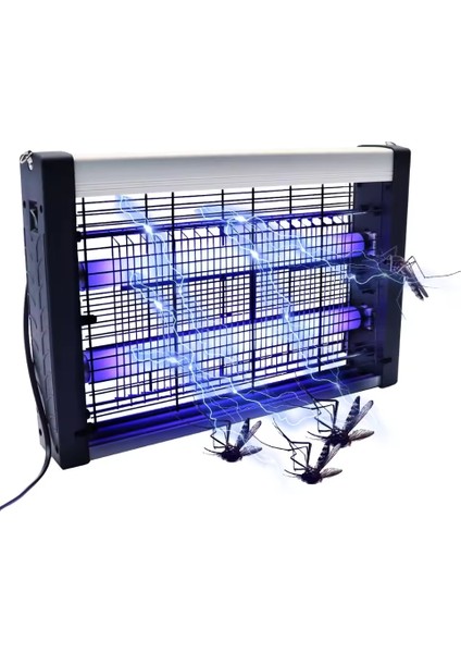 Ultra Ince Elektrikli Uv Mavi Işıklı Sivrisinek Cız Cihazı Sinek Savar 2X15W Tasarruflu fiyatları