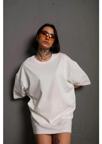 Oversize T-Shirt - Beyaz