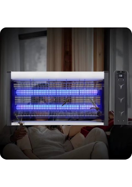 Ultra Ince Elektrikli Uv Mavi Işıklı Sivrisinek Cız Cihazı Sinek Savar 2X15W Tasarruflu indirimleri
