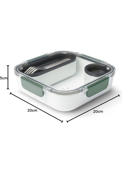 1000 Ml, Sızdırmaz, Mikrodalga Uyumlu, Paslanmaz Çelik Çatal ve Sos Kabı ile fiyatları